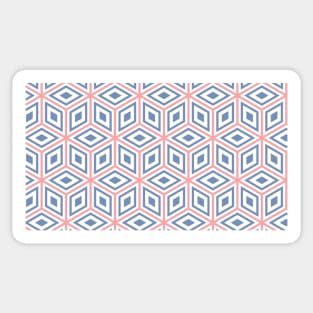 Geometric Seamless Pattern - Cubes 019#002 Sticker